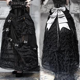 哥特长款 血液供给原创 巴斯尔法式 魔盒 拖尾半身裙圣诞节 爱神