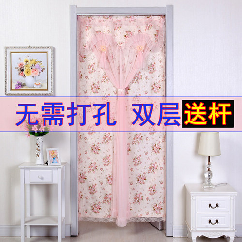布艺装饰遮挡卧室卫生间厨房门帘