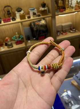 陈奕恒哼哼明星同款永福龙绳有吊坠款手串好看