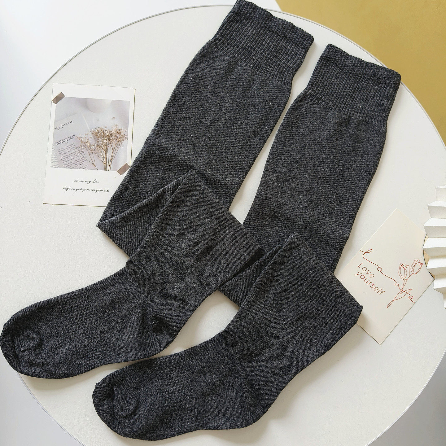 深灰色长筒袜女大码春秋季高筒护膝大腿袜胖mm200斤加宽加长过膝,女士内衣/男士内衣/家居服,长筒袜,淘宝优惠券,粉丝福利购,淘宝优惠卷