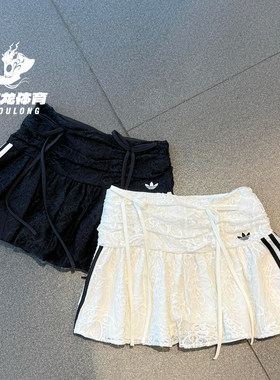 阿迪达斯三叶草女A字百褶短裙