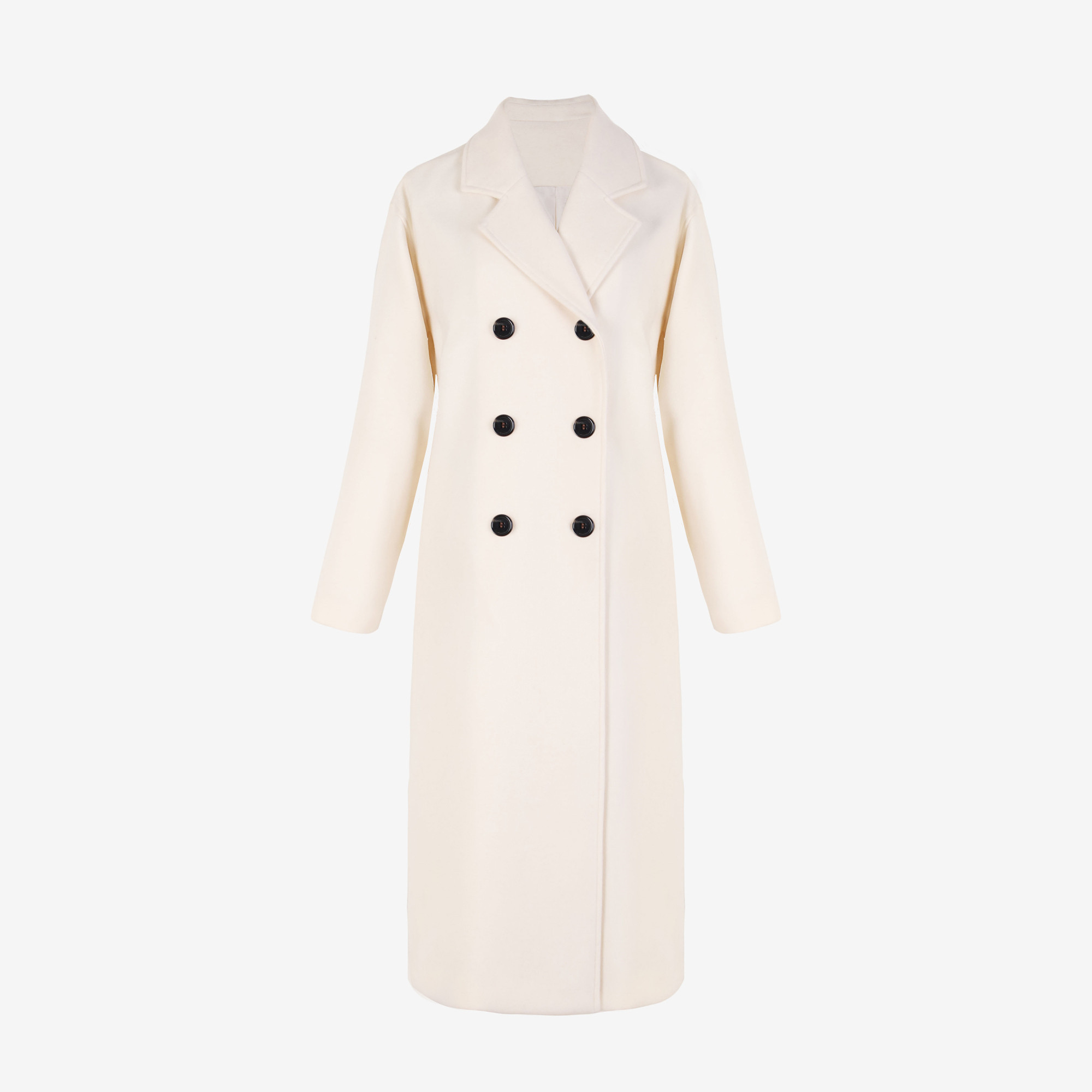 断码特价 冬季奶油白毛呢系列 西装外套女英伦风+弹力腰围直筒裤