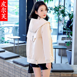 女士今年流行早春休闲外套2026春秋新款宽松短款风衣高端夹克工装
