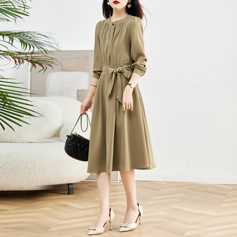 高级感气质收腰显瘦中长裙子