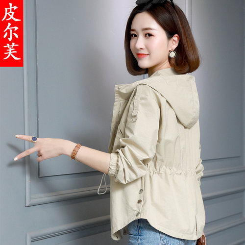 春秋季连帽休闲夹克原宿