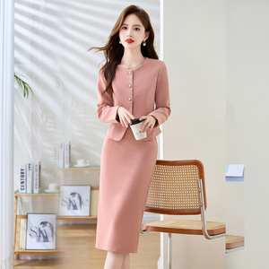 小香风连衣裙两件套女春秋2026新款气质名媛早秋长袖穿搭套装裙子