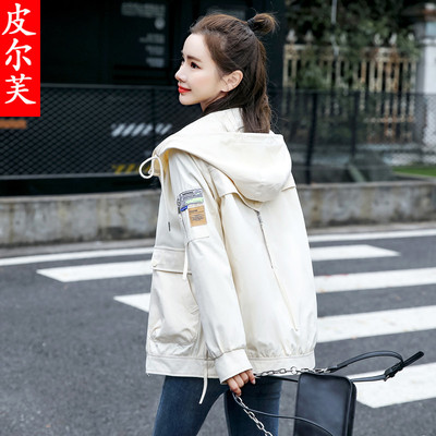 皮尔芙连帽宽松短款女装宽松