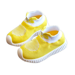 2021新款儿童袜子鞋夏天童鞋秋款男童飞织透气网鞋女童跑步运动鞋