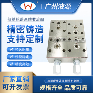 规格齐全 全新高性能船舶舱盖系统节止阀 直销液压螺纹式 插装 阀组