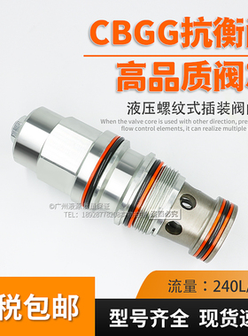 螺纹插装平衡阀替代SUN抗衡阀CBCA/CBEA/CBCG/CBGG/LHN LJN 现货