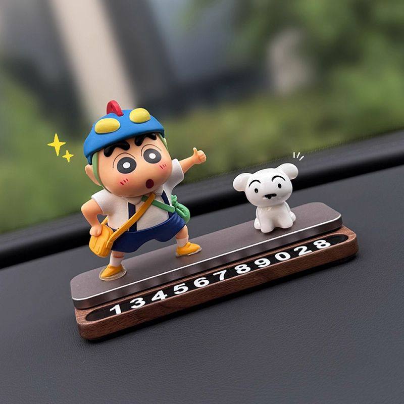 正版蜡笔小新挪车电话牌汽车临时停车号码牌车载移车电话车内摆件,汽车用品/电子/清洗/改装,摆件,淘宝优惠券,粉丝福利购,淘宝优惠卷