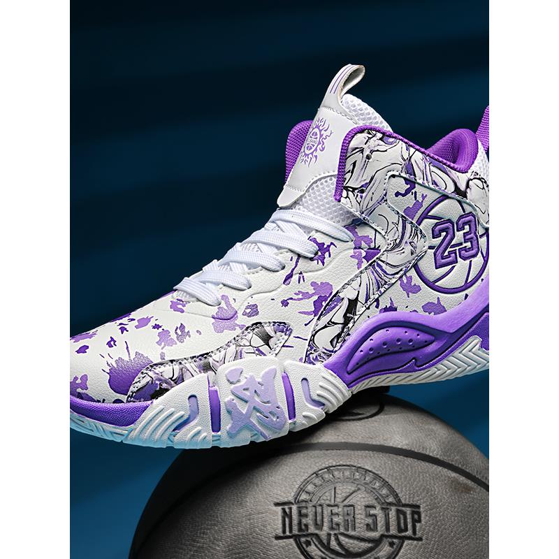 高帮篮球鞋男子耐磨男女情侣款运动鞋青少年比赛实战初中学生男鞋