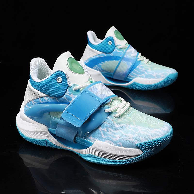 水花5代新款篮球鞋男帅气摩擦有声超响4专业减震荧光情侣运动跑鞋