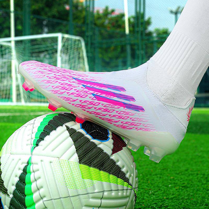 2025新款F50足球鞋FG长钉欧洲杯针织低防水男女学生专业比赛训练