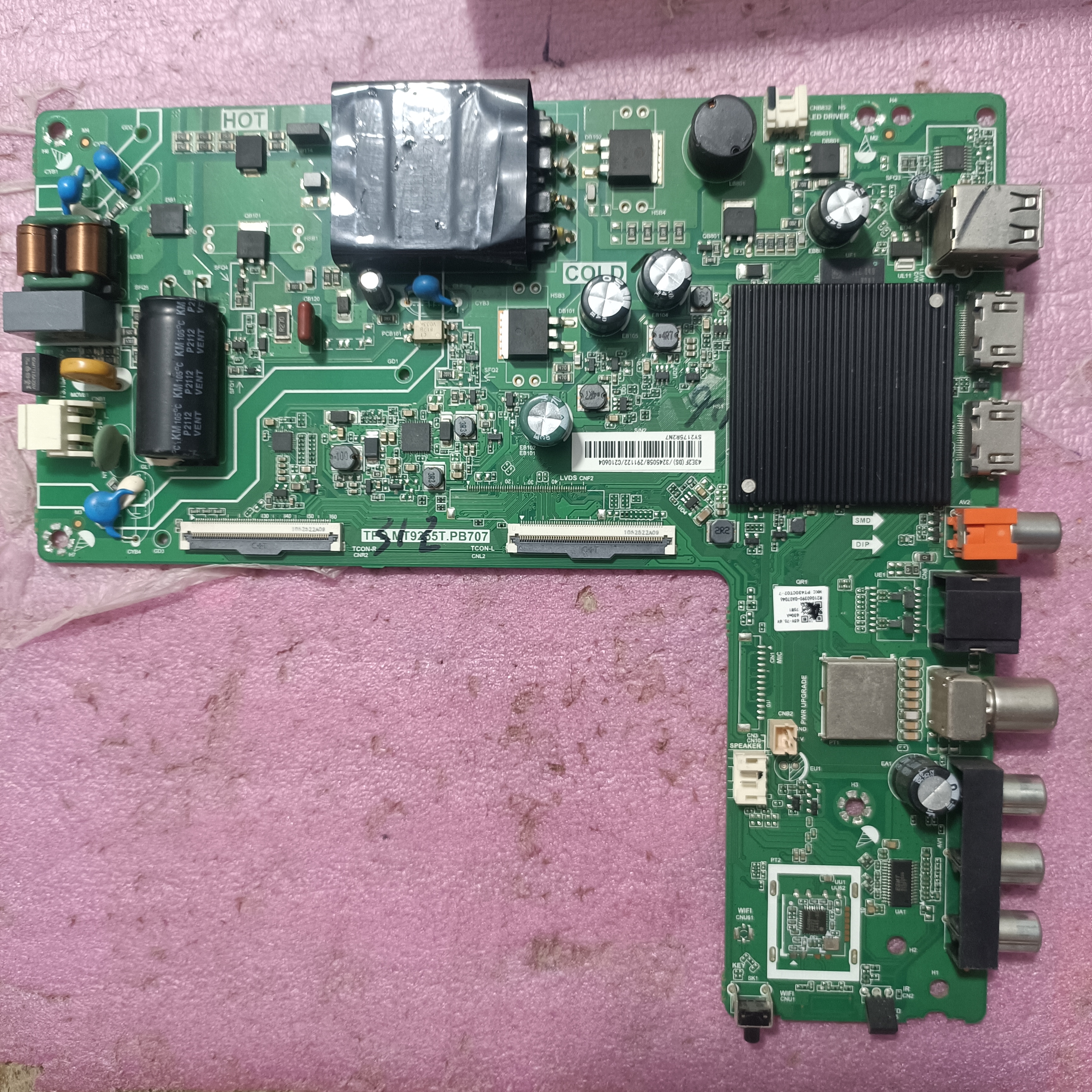 原装海信43E2F 3245058电视主板TPD.MT9255T.PB707屏HD425Y1F61-T