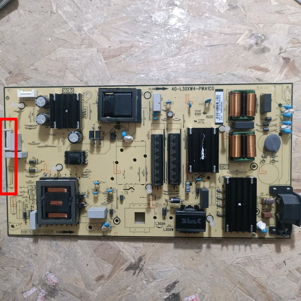 TCL 75V8 75V6E电源板40-L30XW4-PWA1CG一个插口