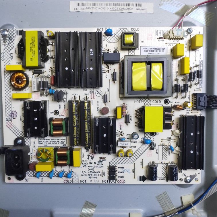 原装 康佳LED65F2 65G5U电源板35024606 34023727 KIP+L210E02B1