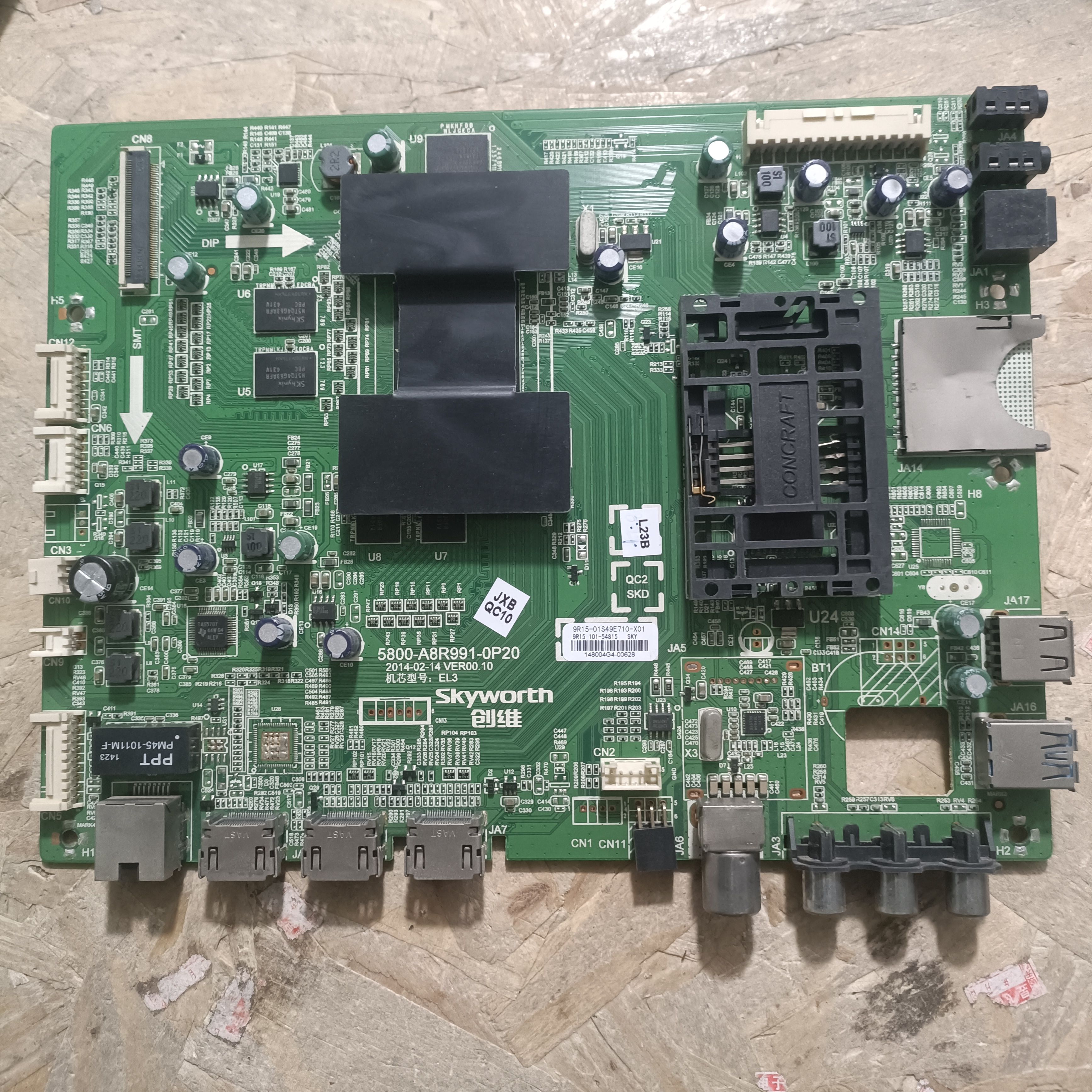 原装创维49E710U主板5800-A8R991-0P20屏REL490WY(LD0-000)