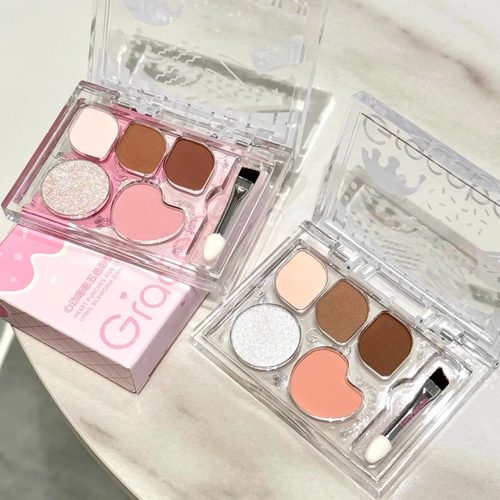 Gracebabi卧蚕盘 眼影高光自然日常新手大地色心动嘭嘭五色综合盘