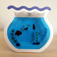 Japanese-style creative birthday blessing 3D card, graduation thank-you gift for Gu Mei, summer decorative fish tank 3D card thumbnail 8