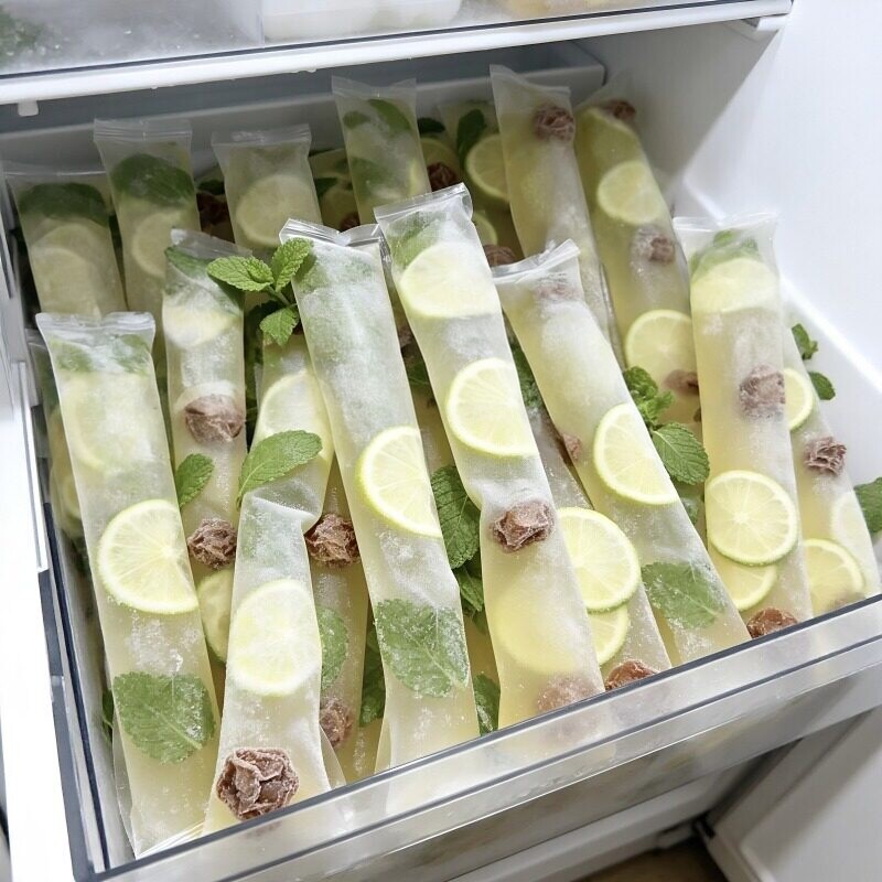 一次性制冰袋diy家用自制碎碎冰袋冰棒模具加厚密封冻冰块袋冰柱