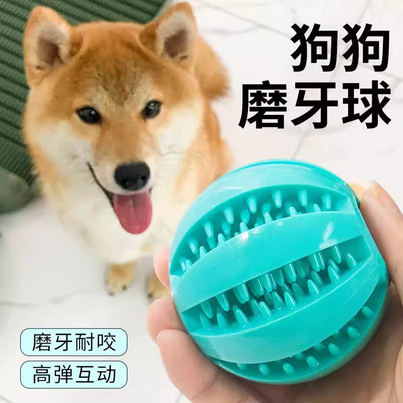 宠物耐咬弹力漏食磨牙益智玩具球