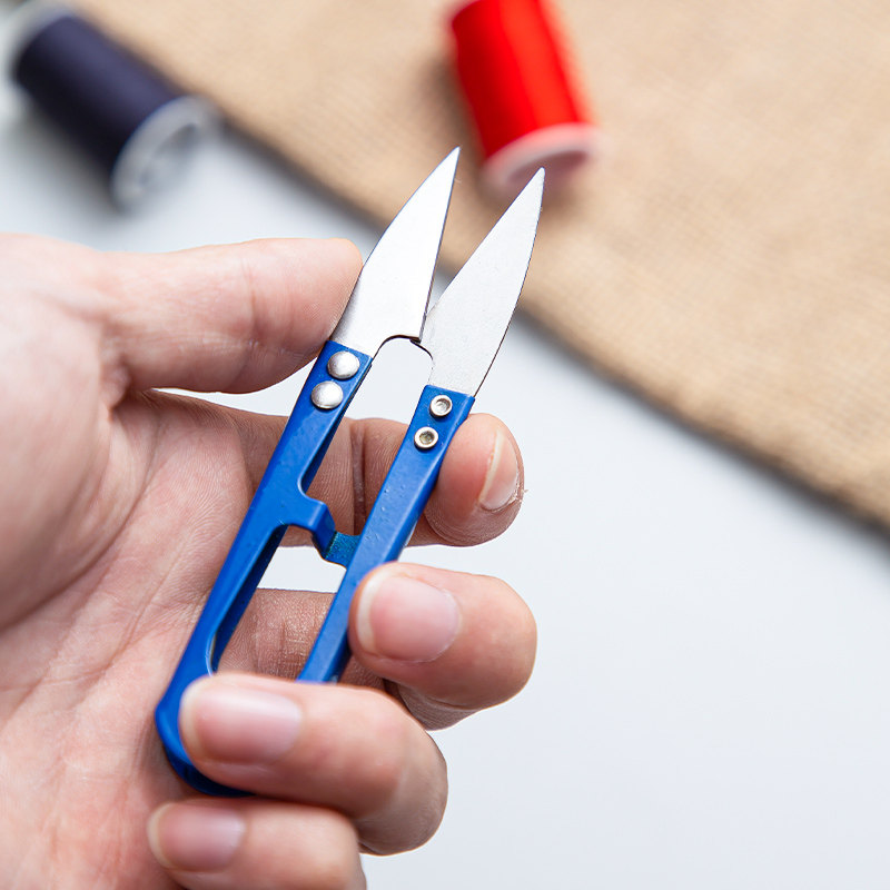 u型弹簧纱剪线头小剪刀鱼线剪不锈钢十字绣修线剪刀手工裁缝剪刀