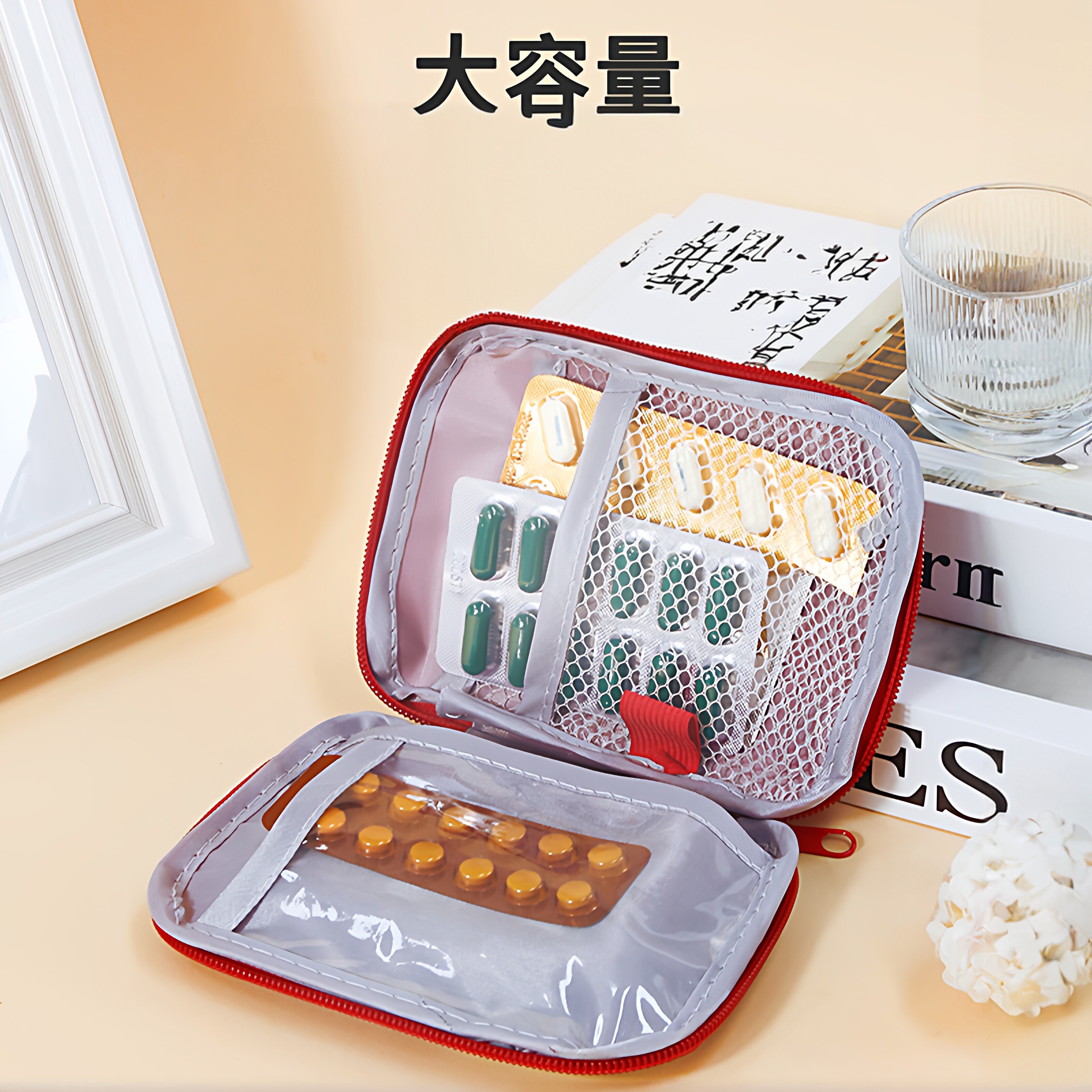 新款旅行便携收纳包居家大容量药品收纳家用儿童袋箱盒