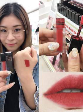 韩国apieu奥普方管哑光丝绒唇釉雾面唇彩复古红RD01持久显色包邮