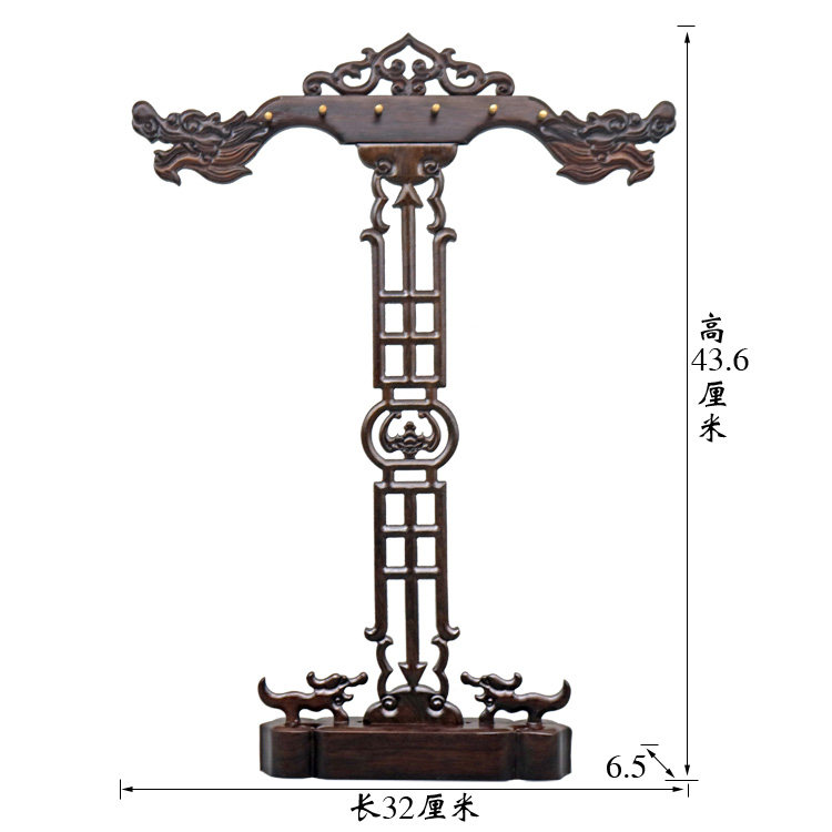 마호가니 펜 매달려 대형 브러시 홀더 단단한 나무 블랙 로즈 우드 수도꼭지 선물 상자 복고풍 현대 중국 스타일 크리 에이 티브 구리 나무