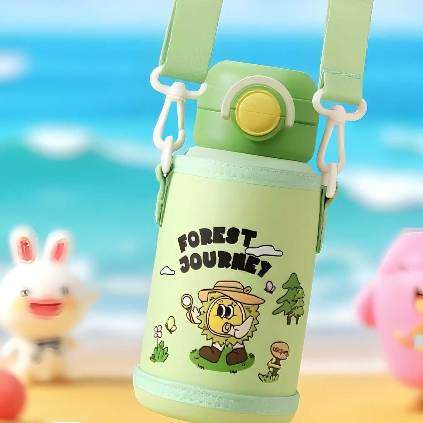 哈尔斯儿童保温杯男孩幼儿园女生吸管水杯子上学专用水壶2025新款