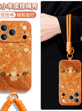 适用iphone17手机壳苹果17promax新款小羊皮15系列ip16pro高级感女14plus好看air超火13全包12带挂绳11外壳xs