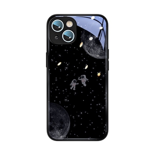 探索星空适用苹果14手机壳iphone13promax新款14pro玻璃12pro创意11爆款xsmax高级x女款xr全包镜头7plus潮牌8