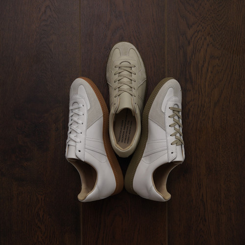 枯骨头层牛皮复古德训鞋