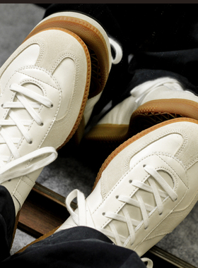 枯骨经典配色小众复古板鞋rof德训鞋1700L真皮小白鞋男女情侣鞋