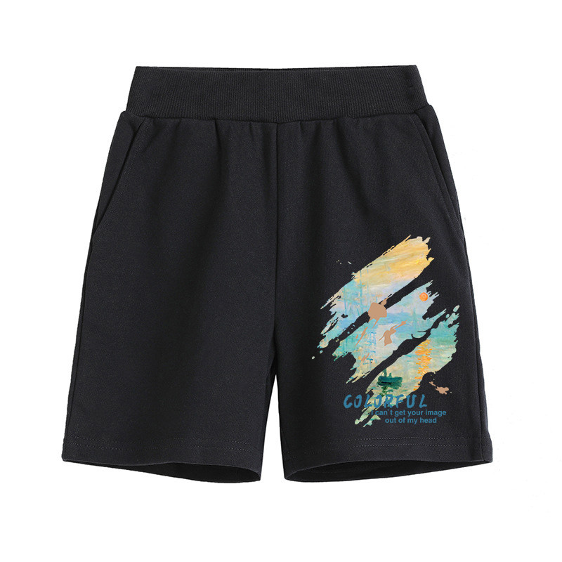 男童运动裤中裤夏季2026短裤男孩宽松版纯棉中大童儿童百搭五分裤