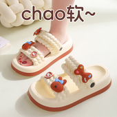 女童洞洞鞋 2026新款 轻便公主可爱防滑沙滩玩水海边 夏季 宝宝凉拖鞋