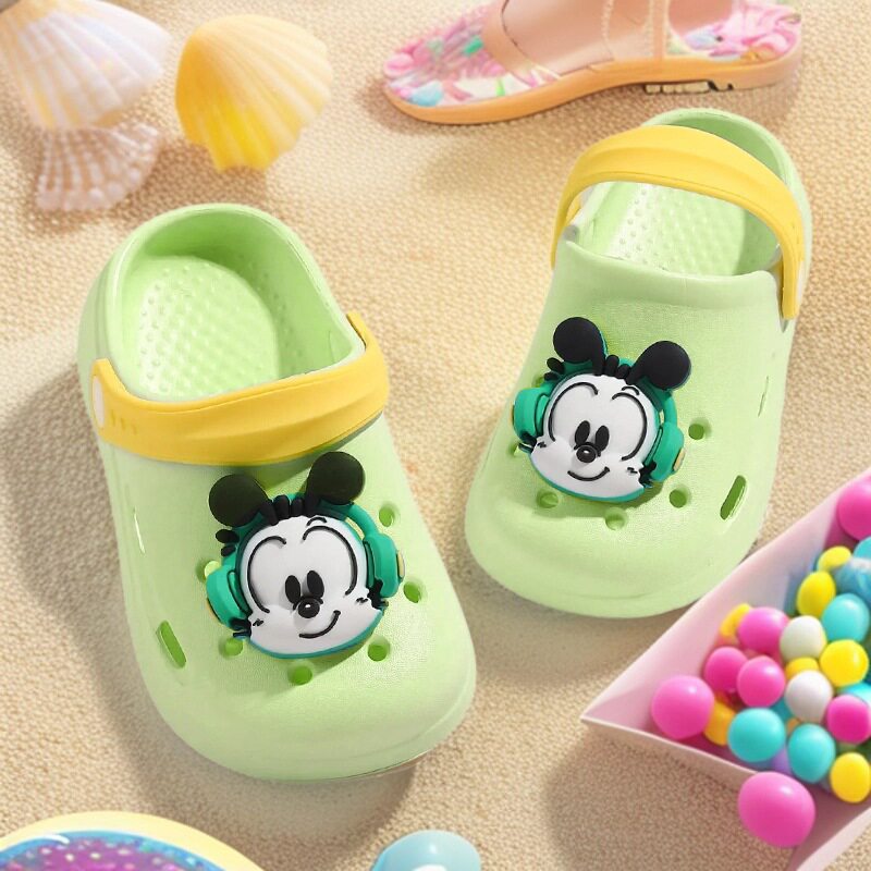 巴布豆2026儿童凉拖鞋夏季男女宝宝居家户外出软底防滑包头洞洞鞋