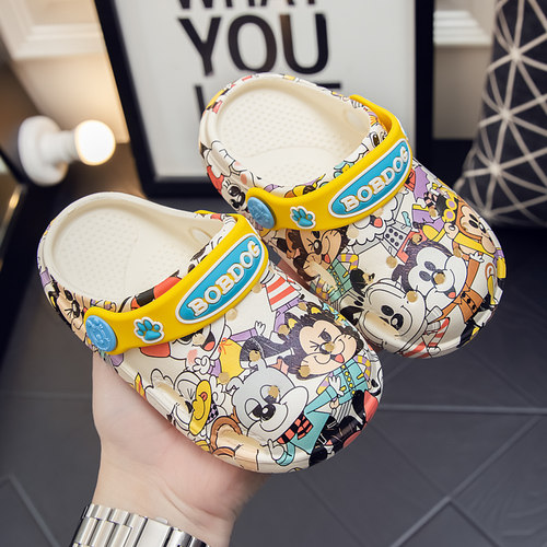 巴布豆儿童凉拖鞋软底防滑男女童