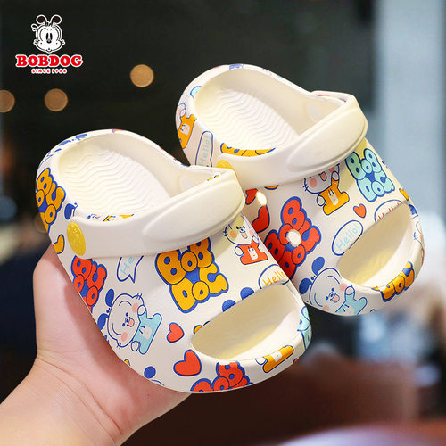 巴布豆新款儿童凉拖鞋男女宝宝鞋