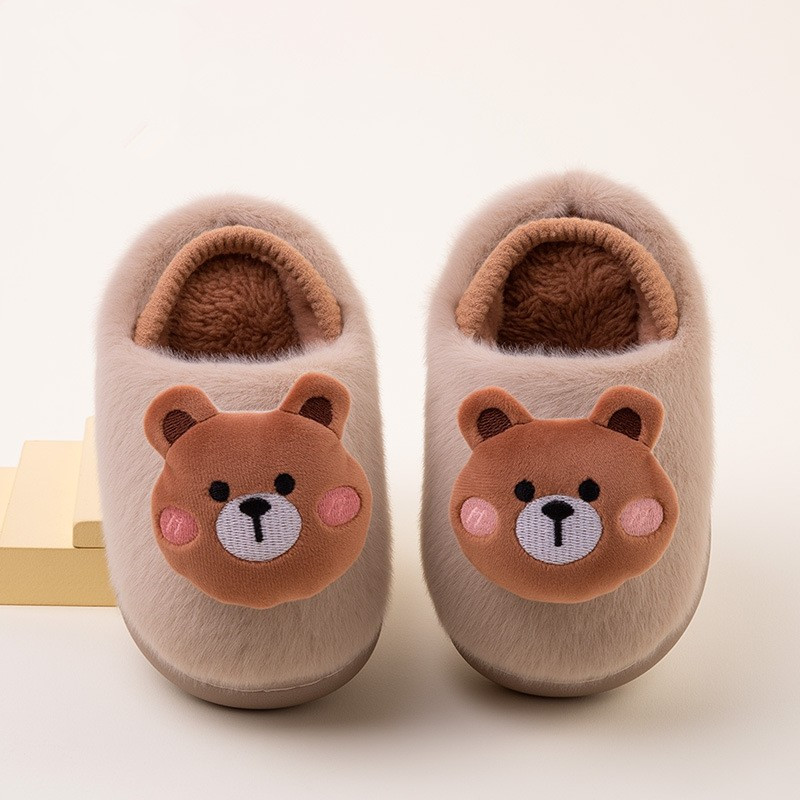 居家室内防滑松紧带婴幼儿棉拖鞋