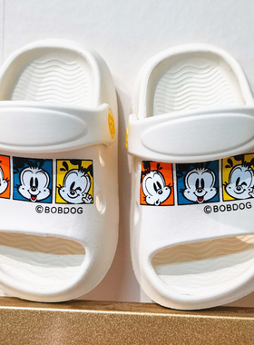 Bobdog/巴布豆儿童凉拖鞋男童女童宝宝防滑学步1-3岁2洞洞鞋小孩