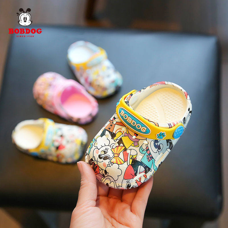 巴布豆2026新款宝宝凉拖鞋防滑透气婴幼儿洞洞鞋夏季小童防臭软底