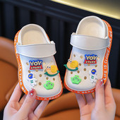 小童宝宝室内软底防滑卡通儿童包头洞洞鞋 卡通儿童凉拖鞋 女童夏季