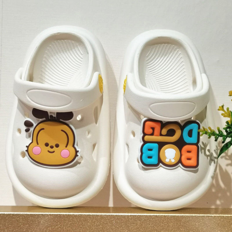 Bobdog/巴布豆儿童拖鞋洞洞鞋软底防滑男童女童家居室内夏凉拖鞋