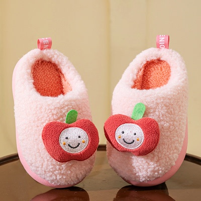 儿童棉拖鞋冬季男女童居家室内鞋