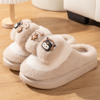 新款居家室内防滑棉拖鞋女冬新款