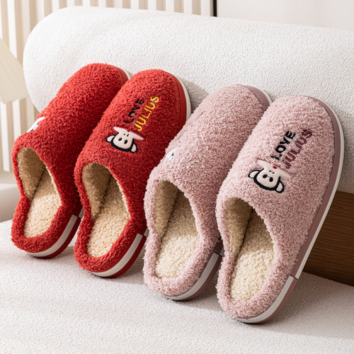大嘴猴防滑用家居棉拖鞋女款情侣