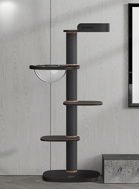 乐么猫抓板猫架实木猫爬架靠墙小户型不占地方形猫窝一体特省空间