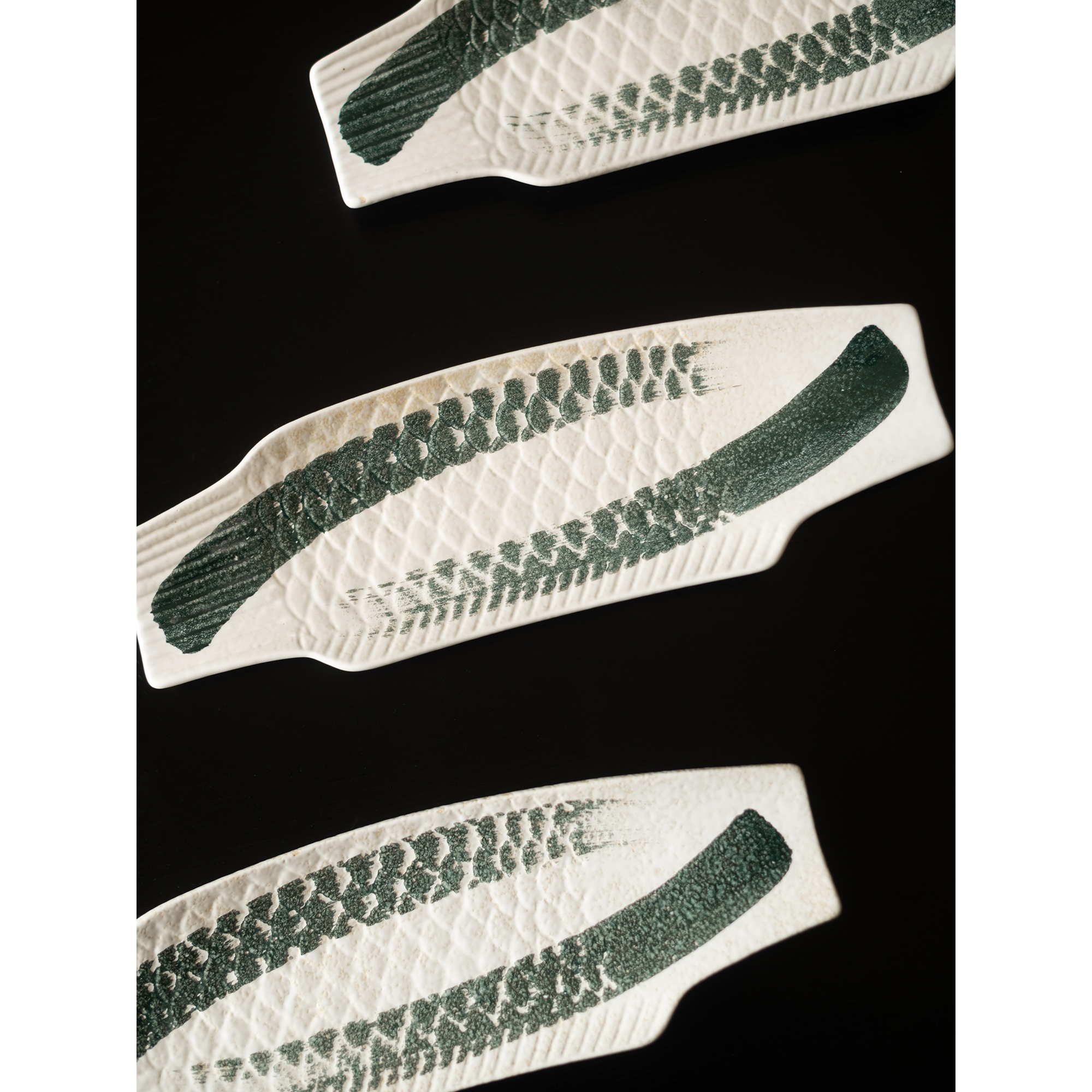 半村 日式料理寿司盘 陶瓷釉下彩盘子鱼盘子长盘子创意餐具刺身盘